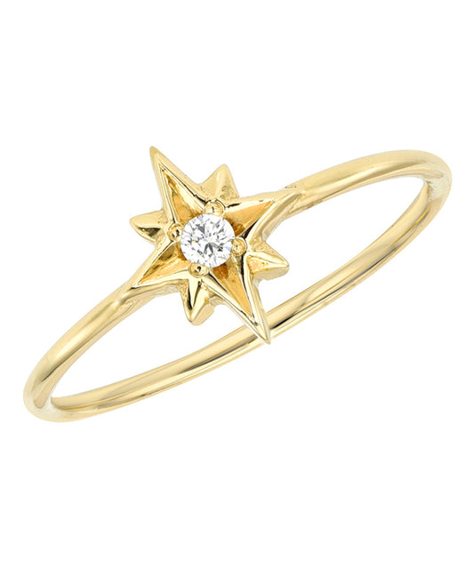 14KT Gold North Star 0.03 ct Diamond Ring