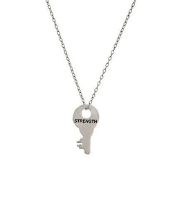 Sterling Silver Infinite Key Pendant Necklace, 18"