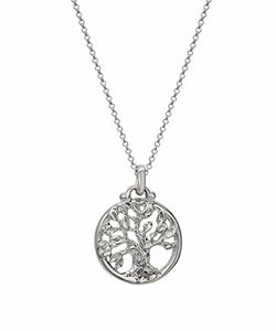 Sterling Silver Tree of Life Wisdom Pendant Necklace, 18"