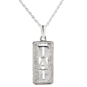 Sterling Silver Father's Day DAD Pendant Necklace, 18"