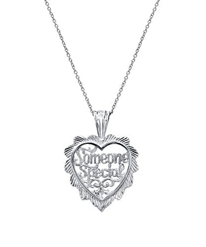 Sterling Silver Someone Special Heart Pendant Necklace, 18"