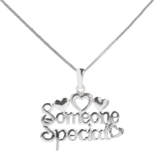 Sterling Silver Someone Special Pendant Necklace, 18