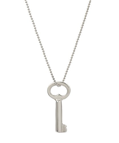 Sterling Silver Key Pendant Necklace, 18"