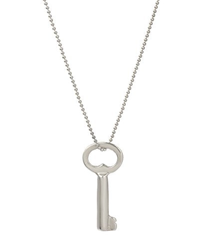 Sterling Silver Key Pendant Necklace, 18