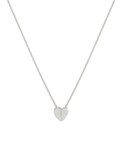 14 Karat Gold Sliding Heart Necklace, 18"