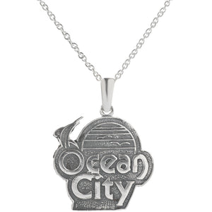 Sterling Silver City Pride Pendant Necklace, 18"