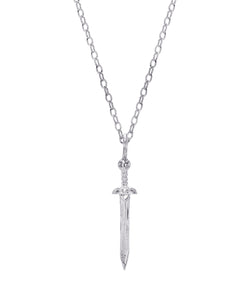 Sterling Silver Gladius Sword Pendant Necklace, 18"