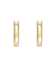 14 Karat Yellow Gold 2 mm Wide Huggie Hoops